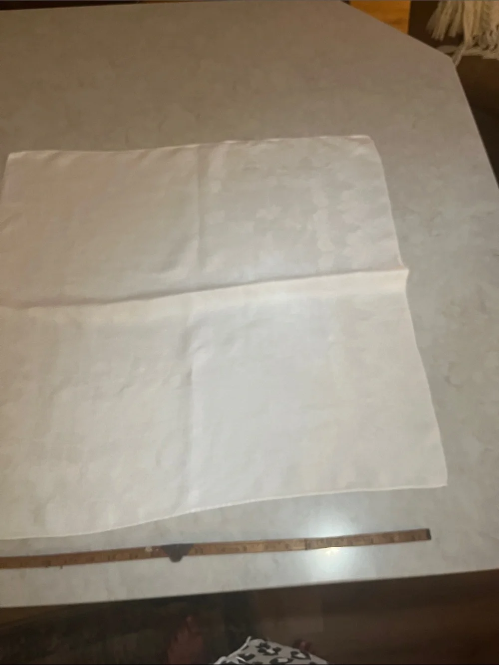 5 VINTAGE IRISH LINEN DAMASK NAPKINS 25” x 25” thick substantial sustainable